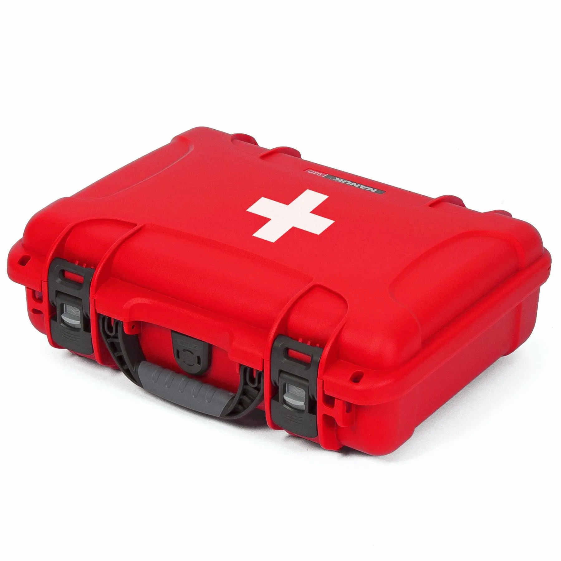 NANUK 910 First Aid Waterproof and Durable Case with First Aid Logo