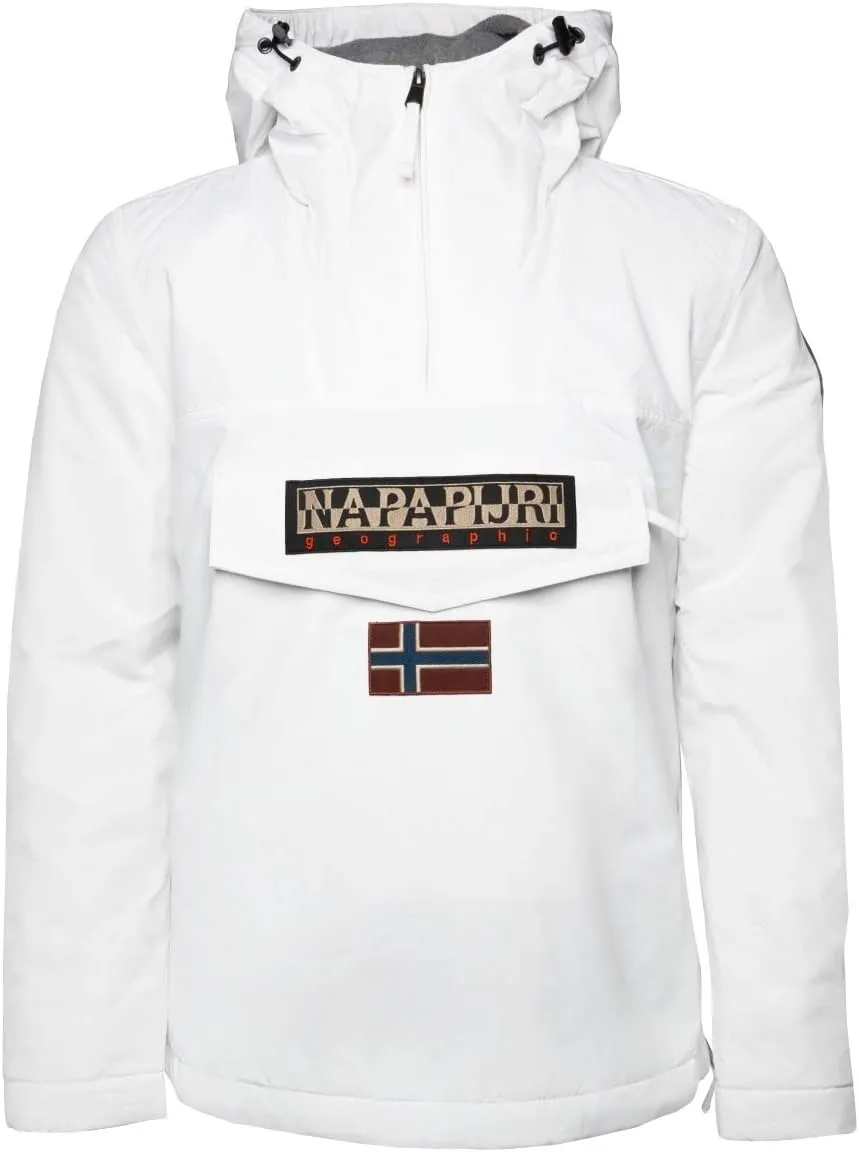 Napapijri Men's Rainforest Winter Waterproof Jacket White