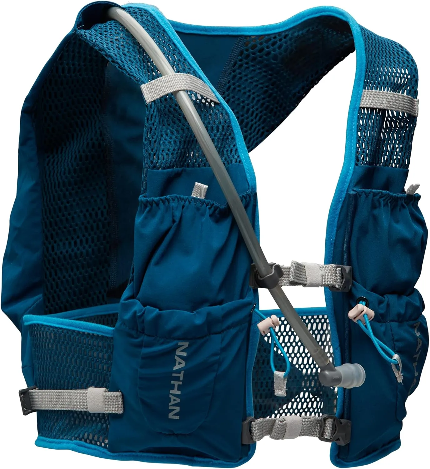 Nathan VaporAir Lite 4 Liter Vest & Hydration Pack with 2L Bladder, Front Water Bottle Pockets, Soft & Breathable Material for Comfort
