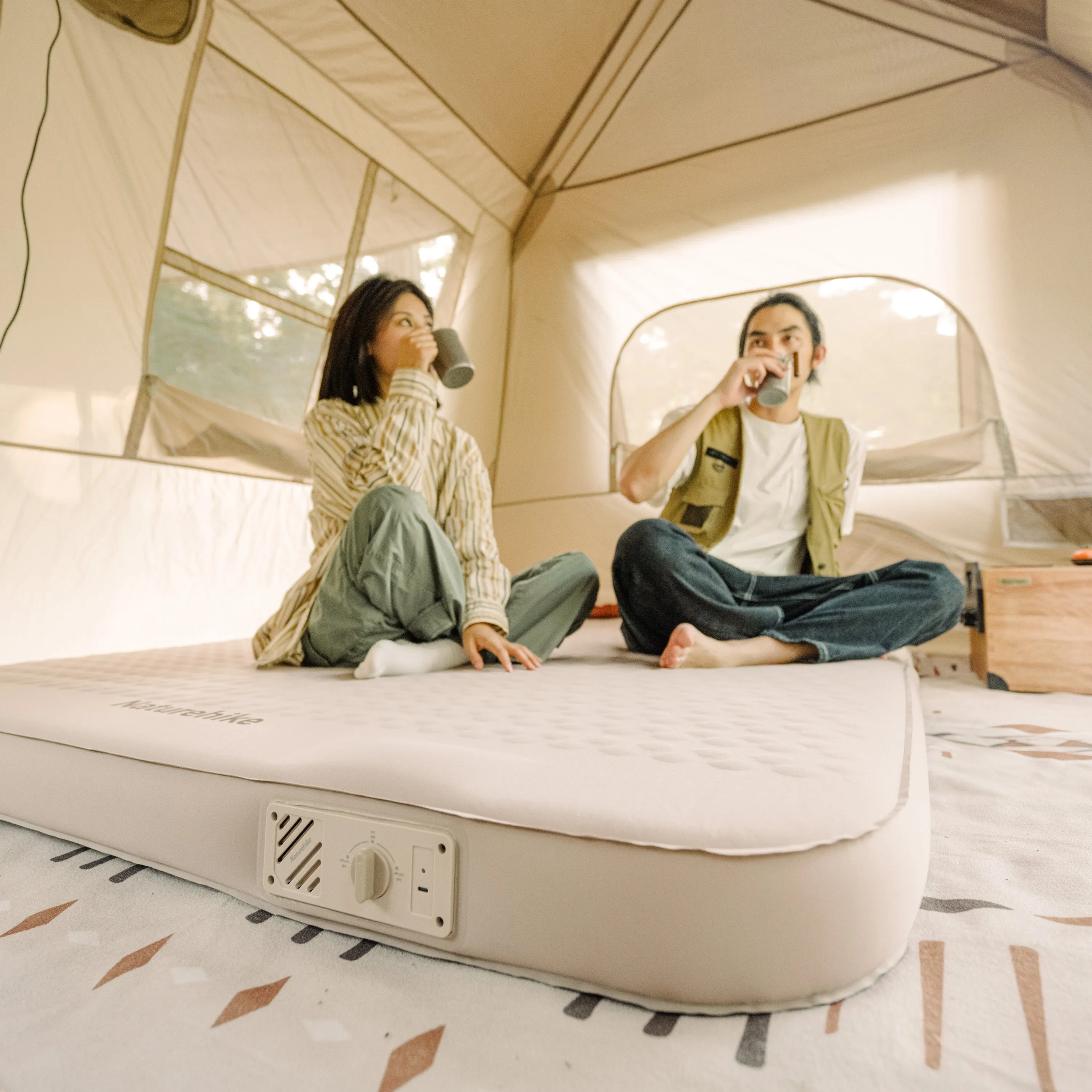 Naturehike Global shipping network Inflatable (Yugu)Comfort Cushion Automatic Inflatable Inner With Exceptional value Pump Single