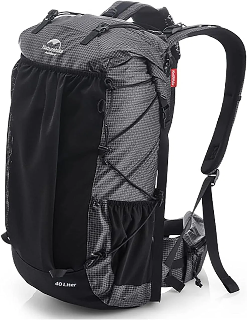 Naturehike Hiking Camping Backpack 45L/65L Lightweight Internal Frame with Rain Cover for Backpacking Outdoor Sports ((40 5) L Dark, (40 5) L)