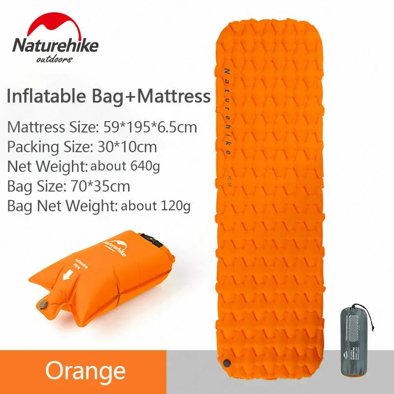 Naturehike Nylon TPU Sleeping Pad Lightweight Moisture-proof Air Mattress Portable Inflatable