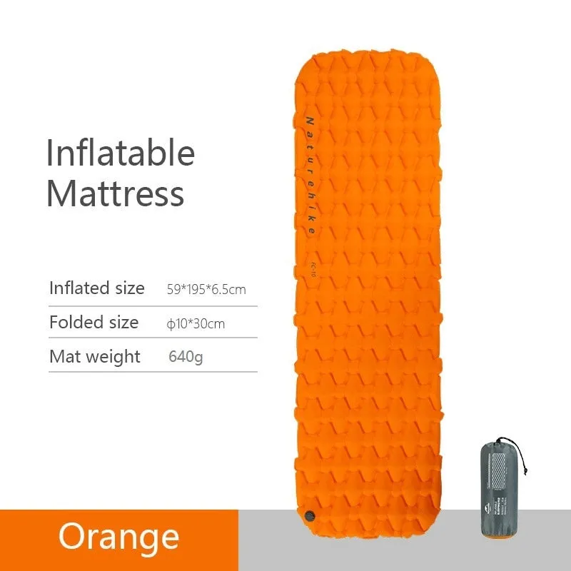 Naturehike Nylon TPU Sleeping Pad Lightweight Moisture-proof Air Mattress Portable Inflatable