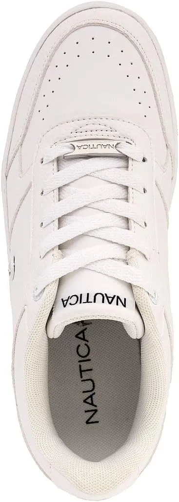 Nautica Women’s Lace-Up Fashion Sneakers – Low-Top Casual Walking & Tennis Shoes with Platform or Regular Heel