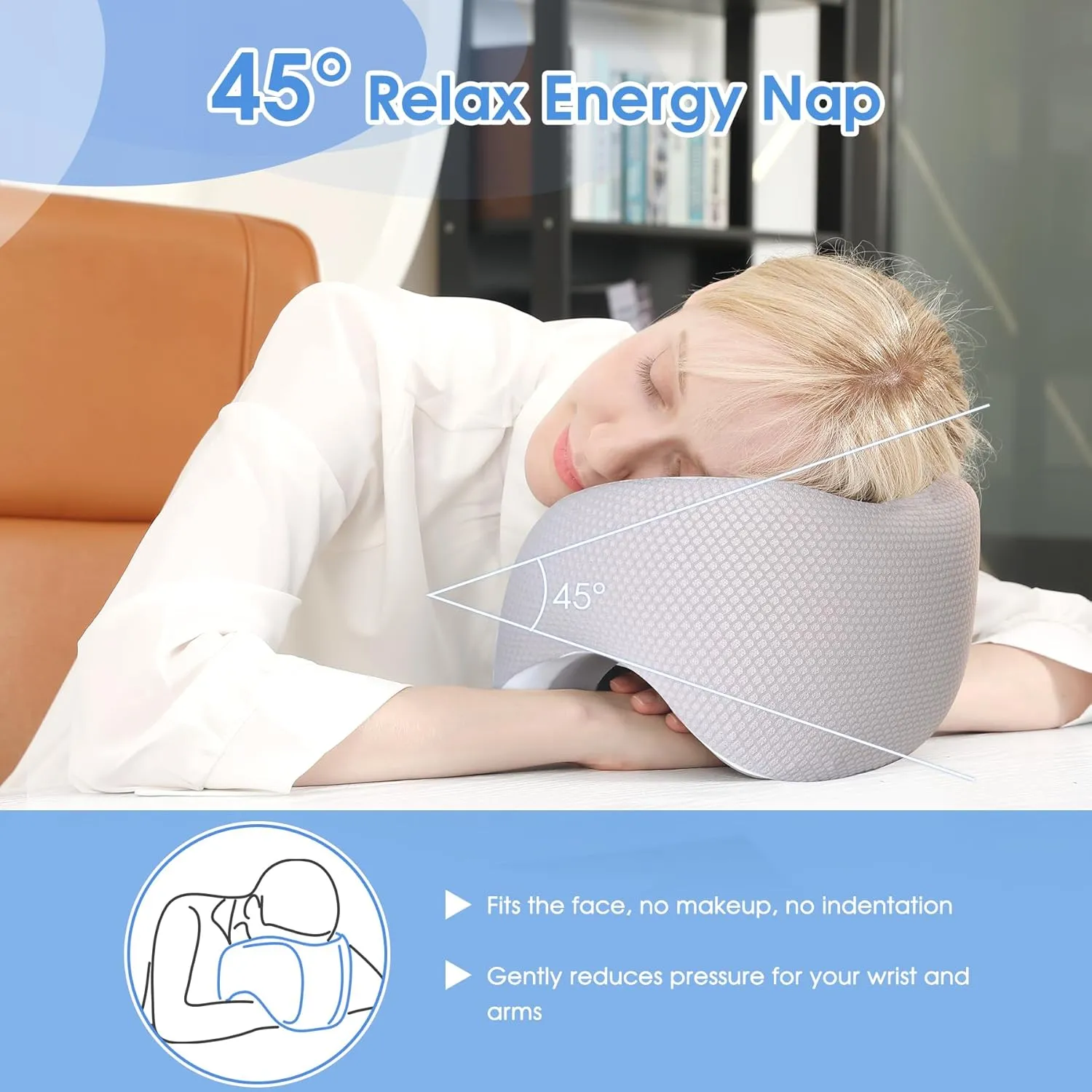 Neck Pillow Airplane, 2025 Upgraded Memory Foam Travel Pillow, Travel Essentials with 3D Eye Masks, Earplugs and Portable Drawstring Bag, Airplane Pillow for Travel, Home, Office, and Gaming
