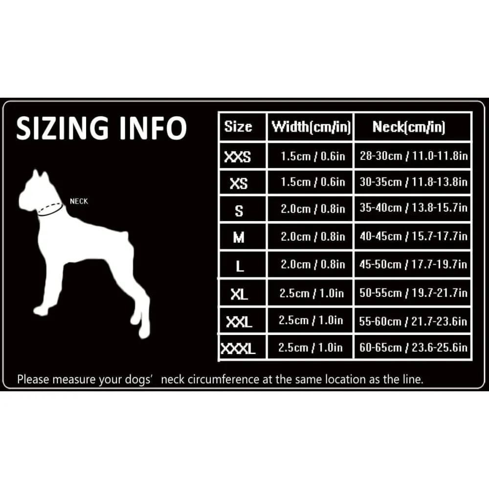 Neoprene Padded 3m Reflective Dog Collar
