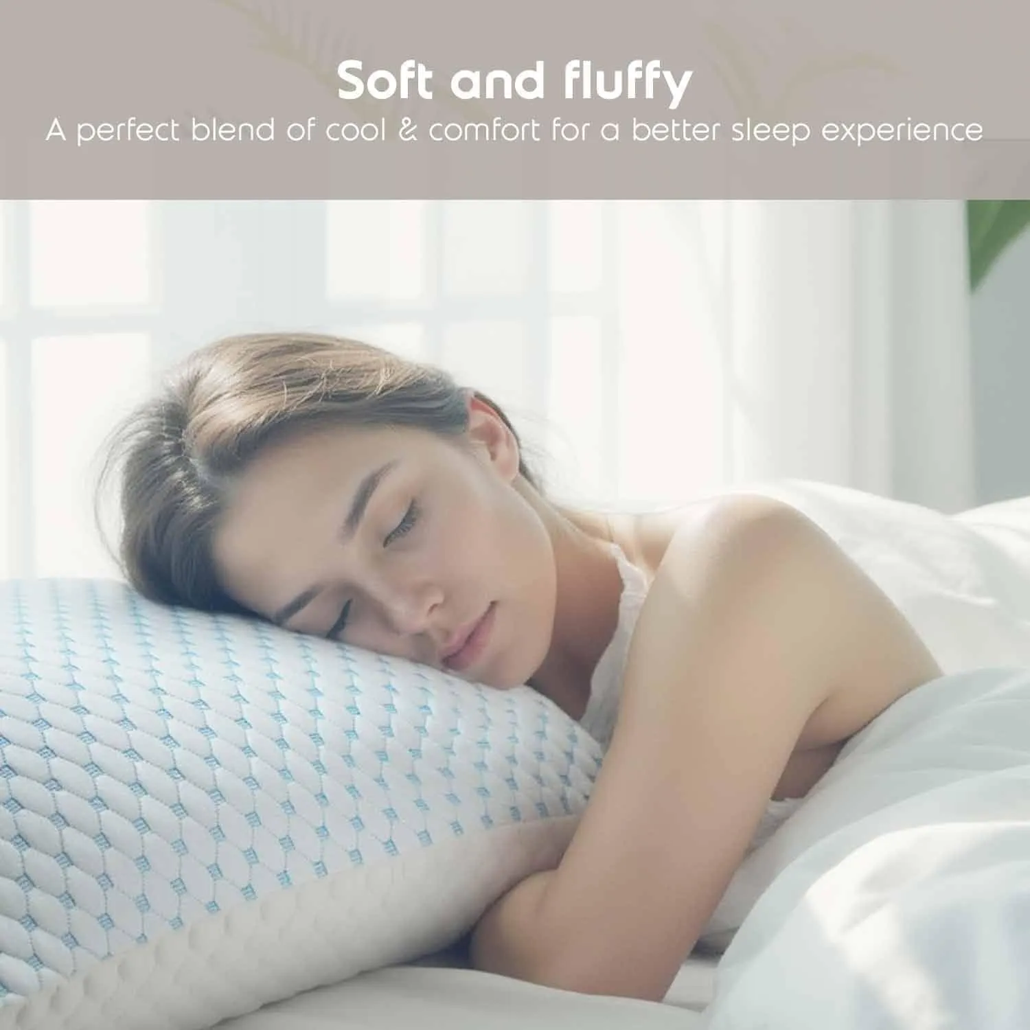 Nestl Cooling Body Pillow for Sleeping 1 Pack, Luxury Shredded Memory Foam Body Pillows, Adjustable Cold Gel Pillows for Hot Sleepers, Supportive Long Pillow for Bed Side Back Stomach Sleepers