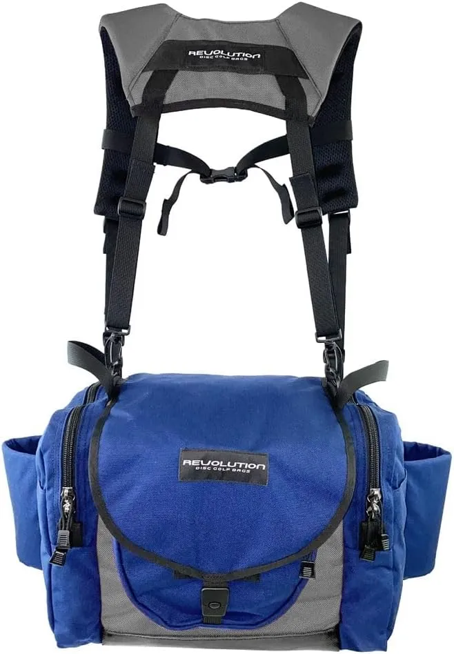 New Revolution Carolina Team Disc Golf Bag V2 - Navy Blue & Gray