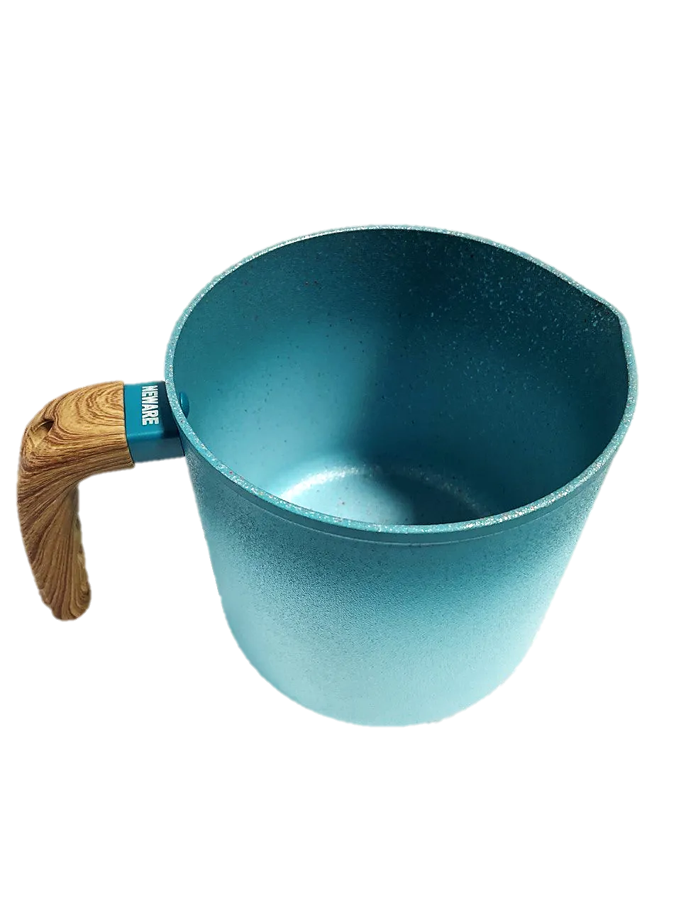 NEWARE Terracotta TURQUOISE 12 Piece Cooking Set with Milk Cup/ Batería TURQUESA de 12 piezas de Terracotta con POCILLO