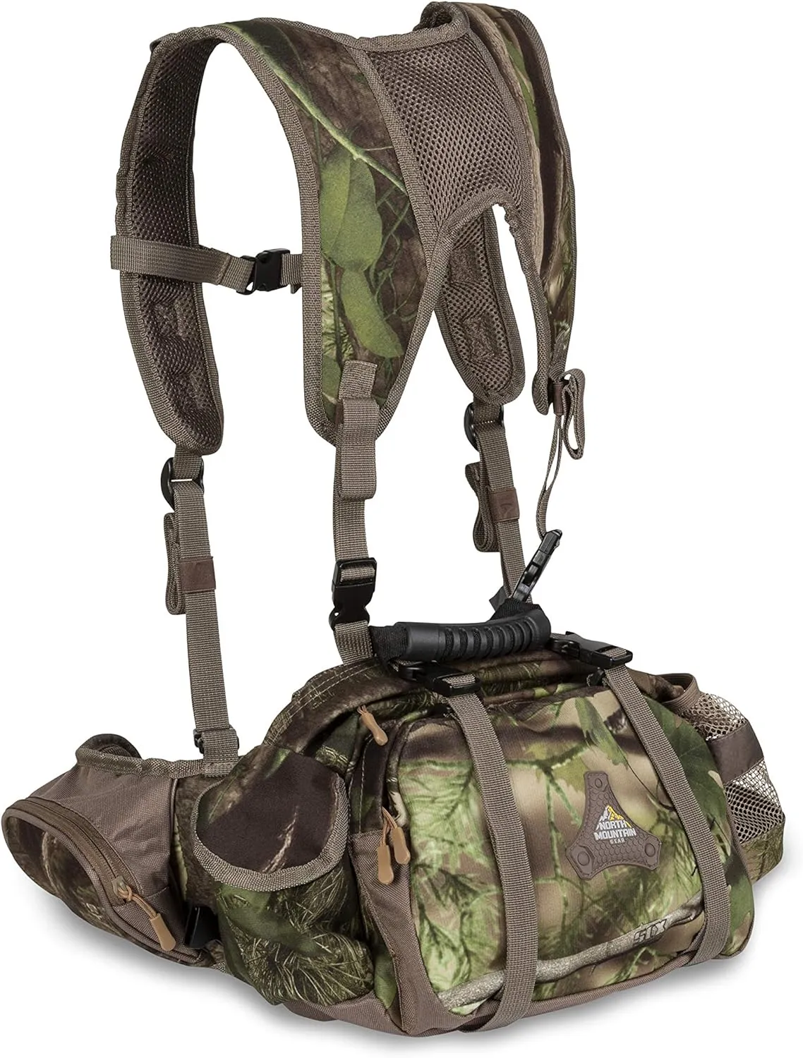 North Mountain Gear Camouflage Premium Harness Pack Lightweight Waterproof Military Hunting Climbing Camping Accessories (Full Harness Pack)