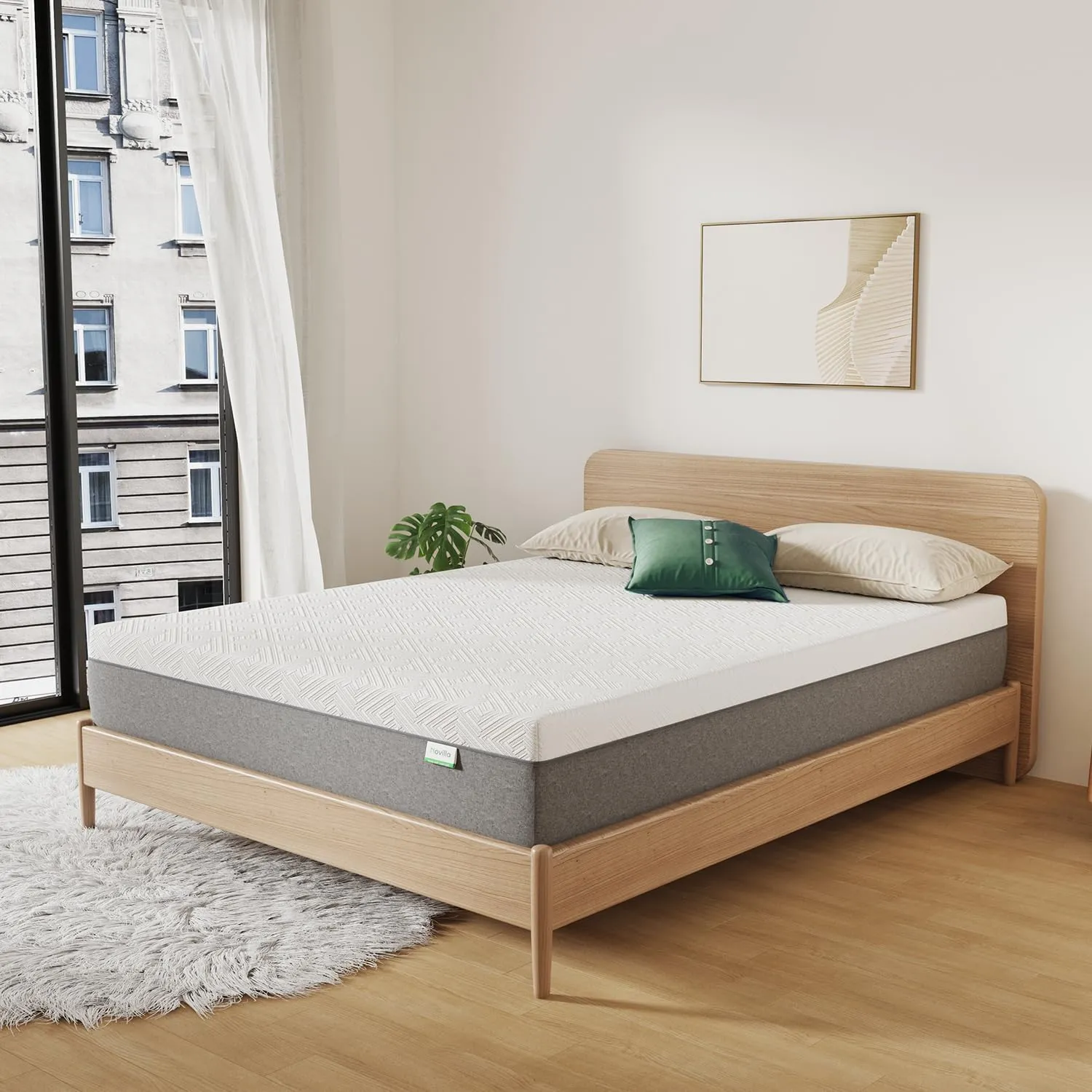Novilla Twin Mattress, 6-Inch Gel Memory Foam Mattress for Cool Night Sleep & Pressure Relief, Medium Firm Twin Size in a Box, Bliss