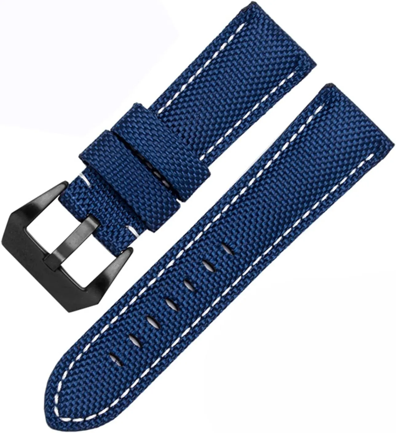 Nylon Waterproof Sport Watchband 22 24 26mm Black Brown Strap Compatible With Panera- Diesel Men's Leather Wristband