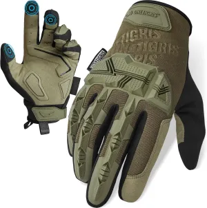 OneTigris Motorcycle Gloves for Men With Soft Palm Pads, Touchscreen for Riding, Paintball, Cycling, Work, Hunting, Hiking, Camping, and Climbing