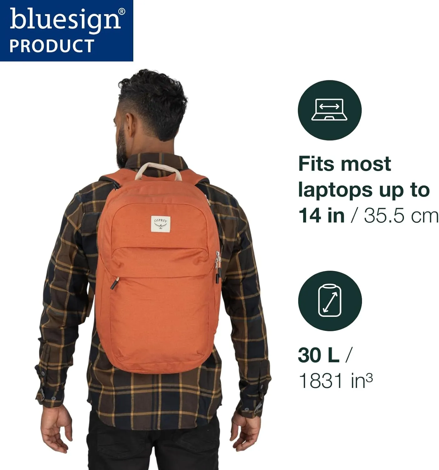 Osprey Arcane XL Day Commuter Backpack, Earl Grey/Sandy Grey Heather