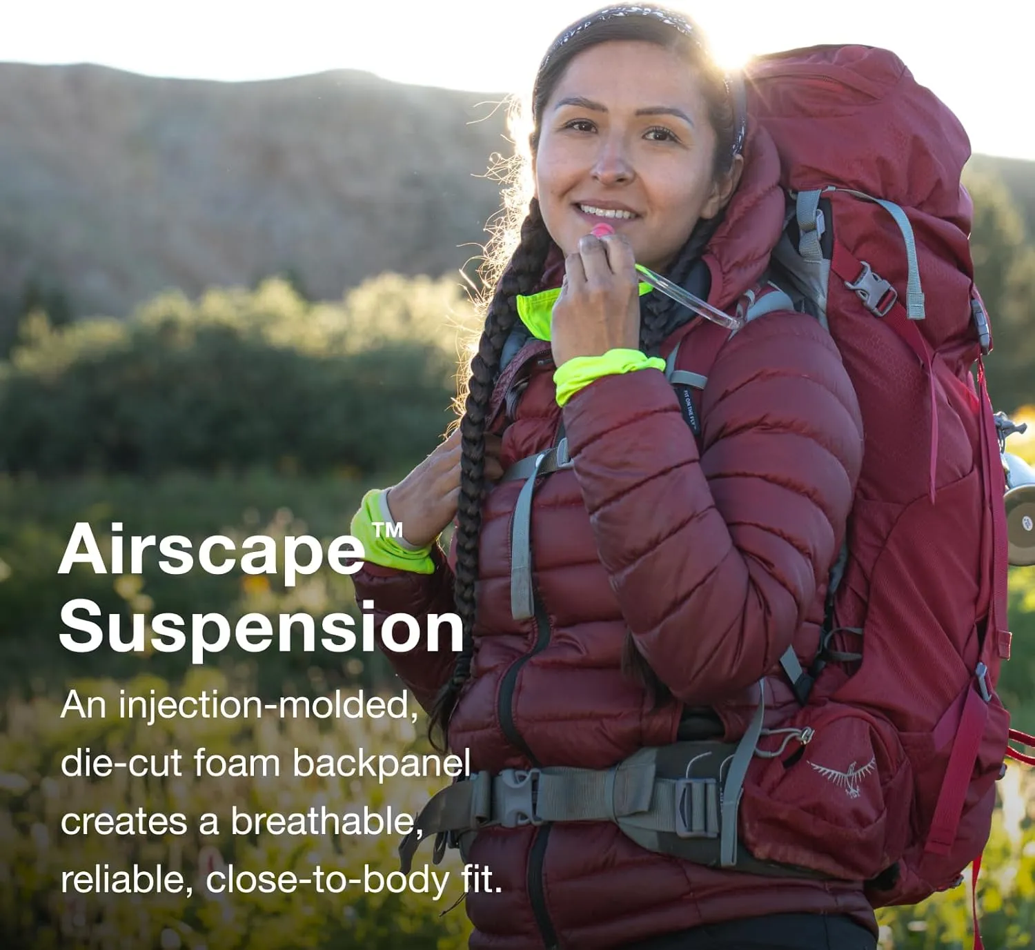 Osprey Ariel 65L Women's Backpacking Backpack, Koseret Green, WM/L