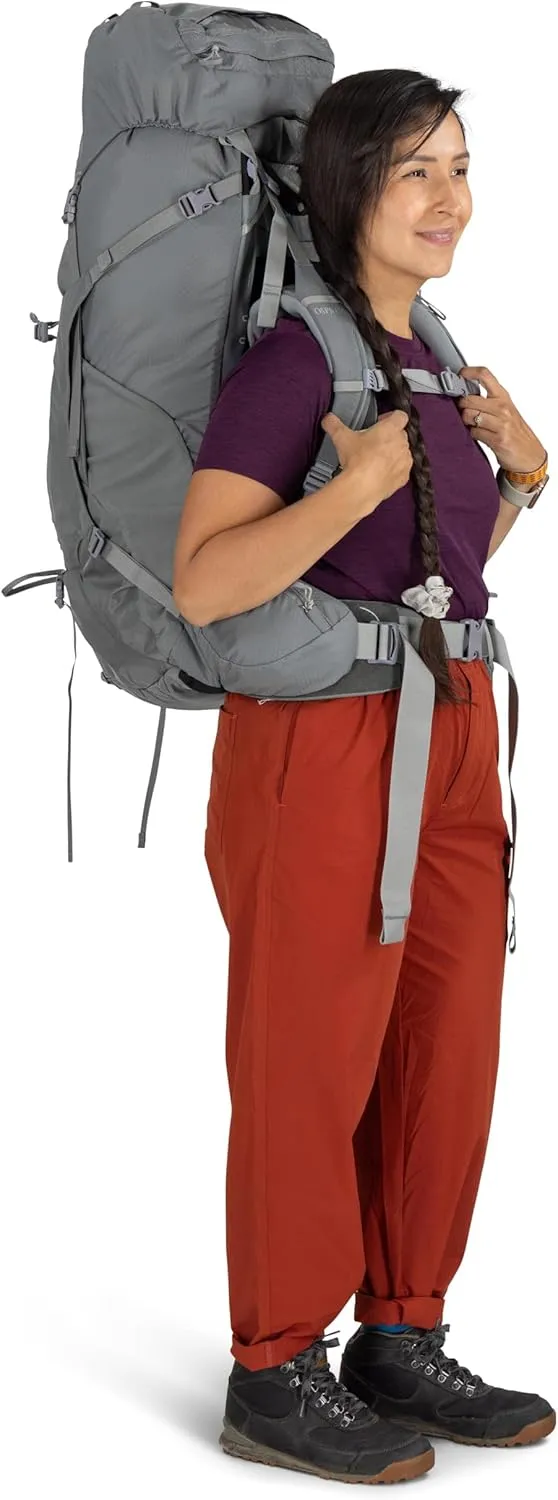 Osprey Ariel 65L Women's Backpacking Backpack, Koseret Green, WM/L
