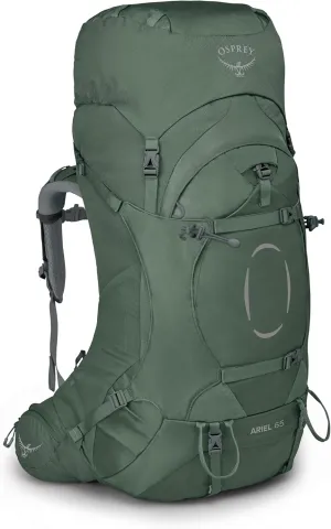 Osprey Ariel 65L Women's Backpacking Backpack, Koseret Green, WM/L