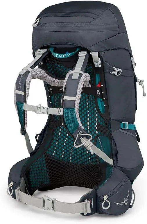 Osprey Aura AG 50L Women's Backpacking Backpack, Vestal Grey, Medium
