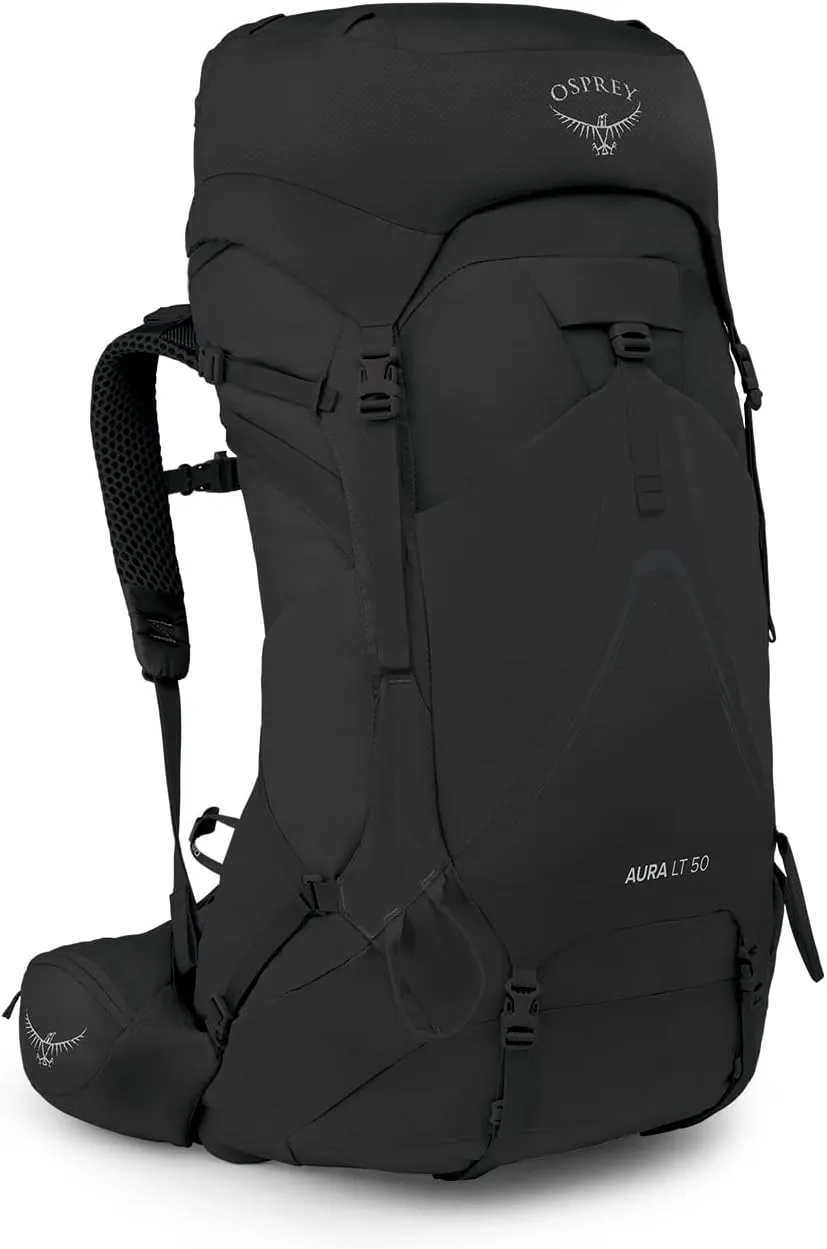 Osprey Aura AG LT 50L Women's Backpacking Backpack, Black, WXS/S