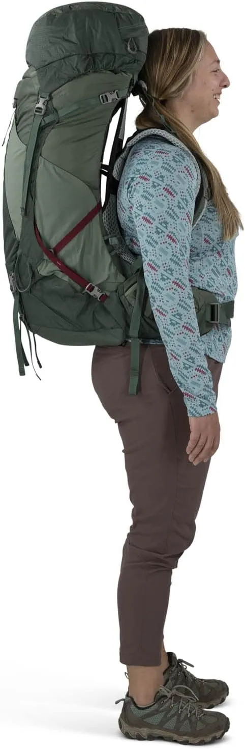 Osprey Aura AG LT 50L Women's Backpacking Backpack, Black, WXS/S