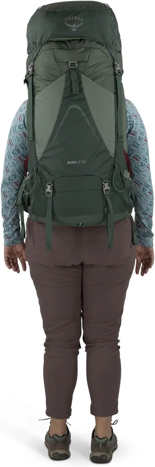 Osprey Aura AG LT 50L Women's Backpacking Backpack, Black, WXS/S