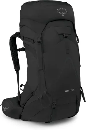 Osprey Aura AG LT 50L Women's Backpacking Backpack, Black, WXS/S
