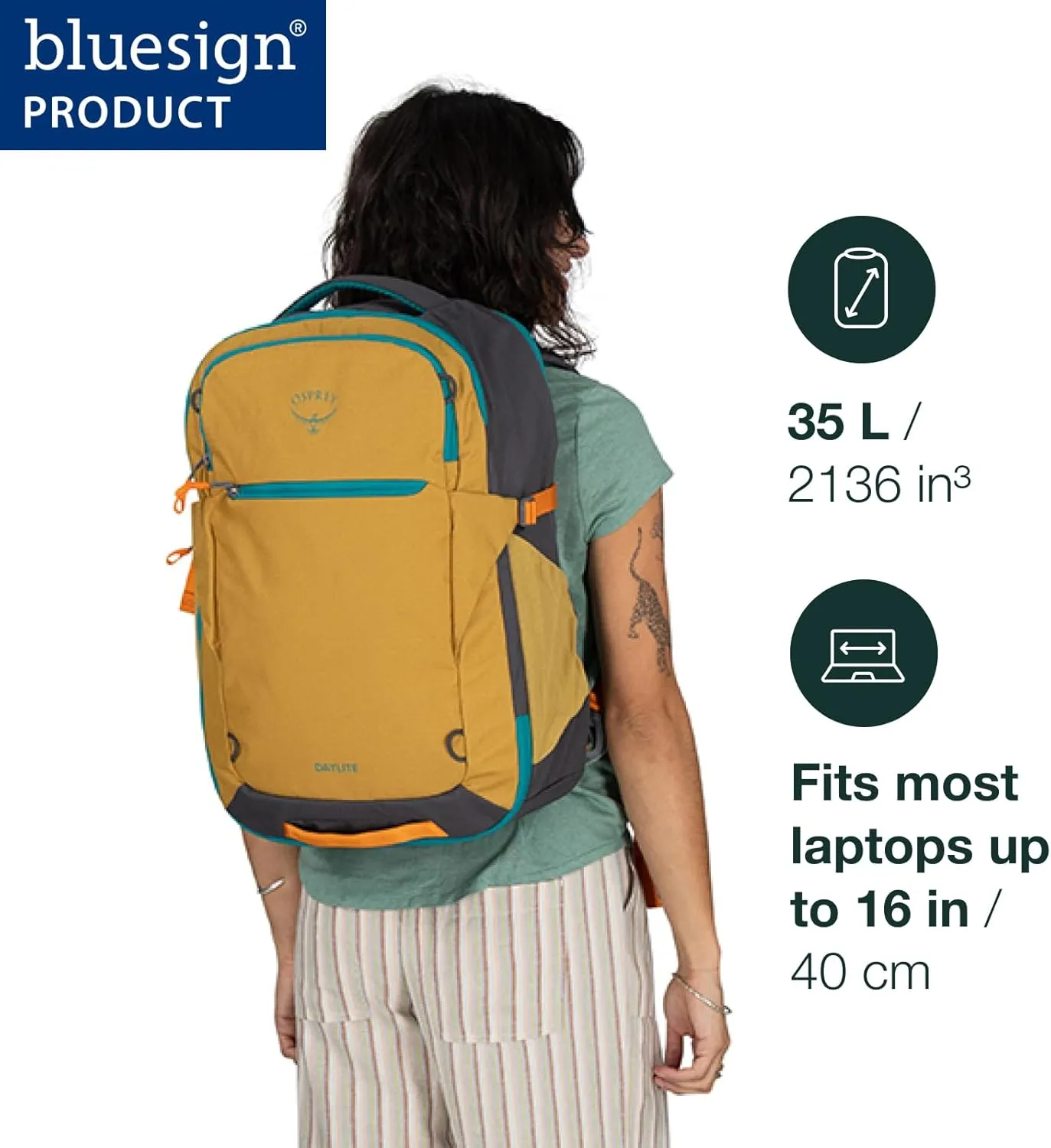 Osprey Daylite 35L Travel Pack, Kakio Pink/Purple Ink