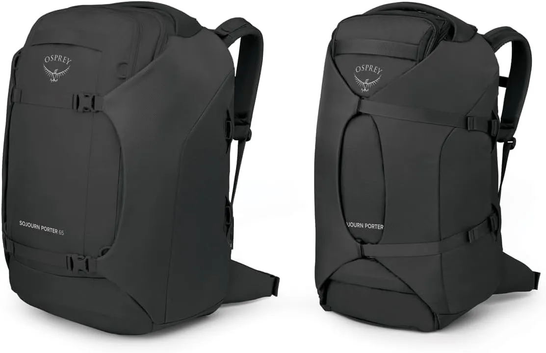 Osprey Sojourn Porter 65L Travel Backpack, Black