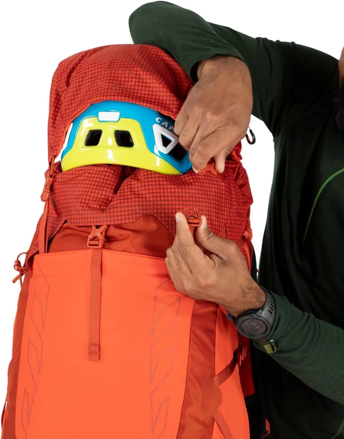 Osprey Talon Pro 40L Men's Hiking Backpack with Hipbelt, Mars Orange, S/M