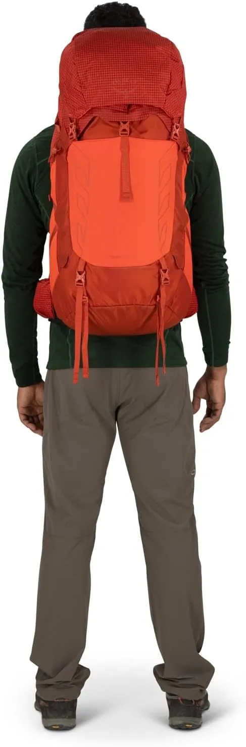 Osprey Talon Pro 40L Men's Hiking Backpack with Hipbelt, Silver Lining, L/XL