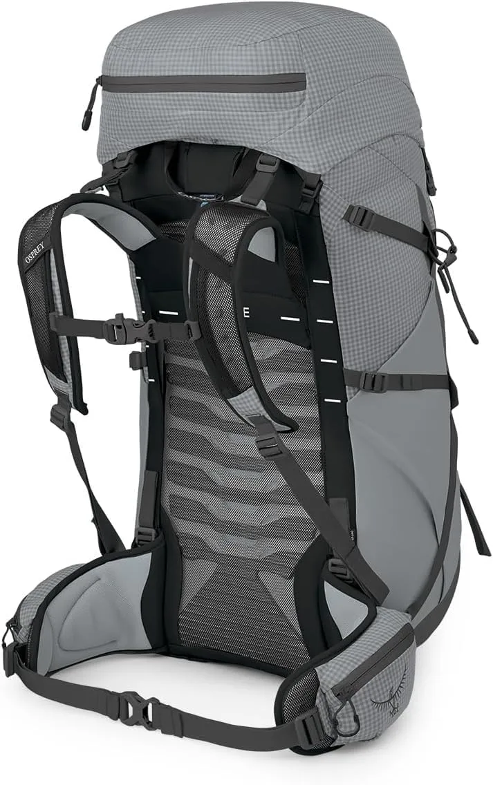 Osprey Talon Pro 40L Men's Hiking Backpack with Hipbelt, Silver Lining, L/XL