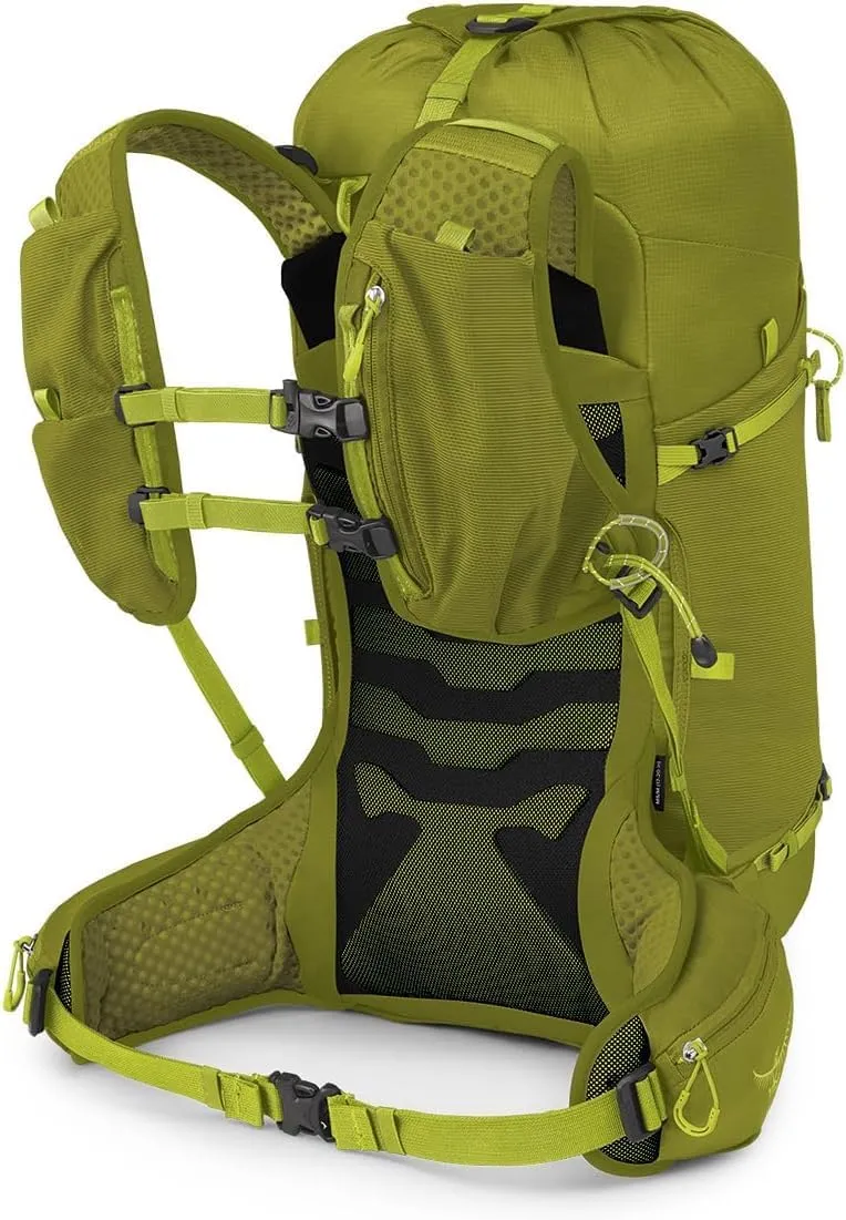 Osprey Talon Velocity 30L Men's Hiking Backpack, Matcha Green/Lemongrass, L/XL