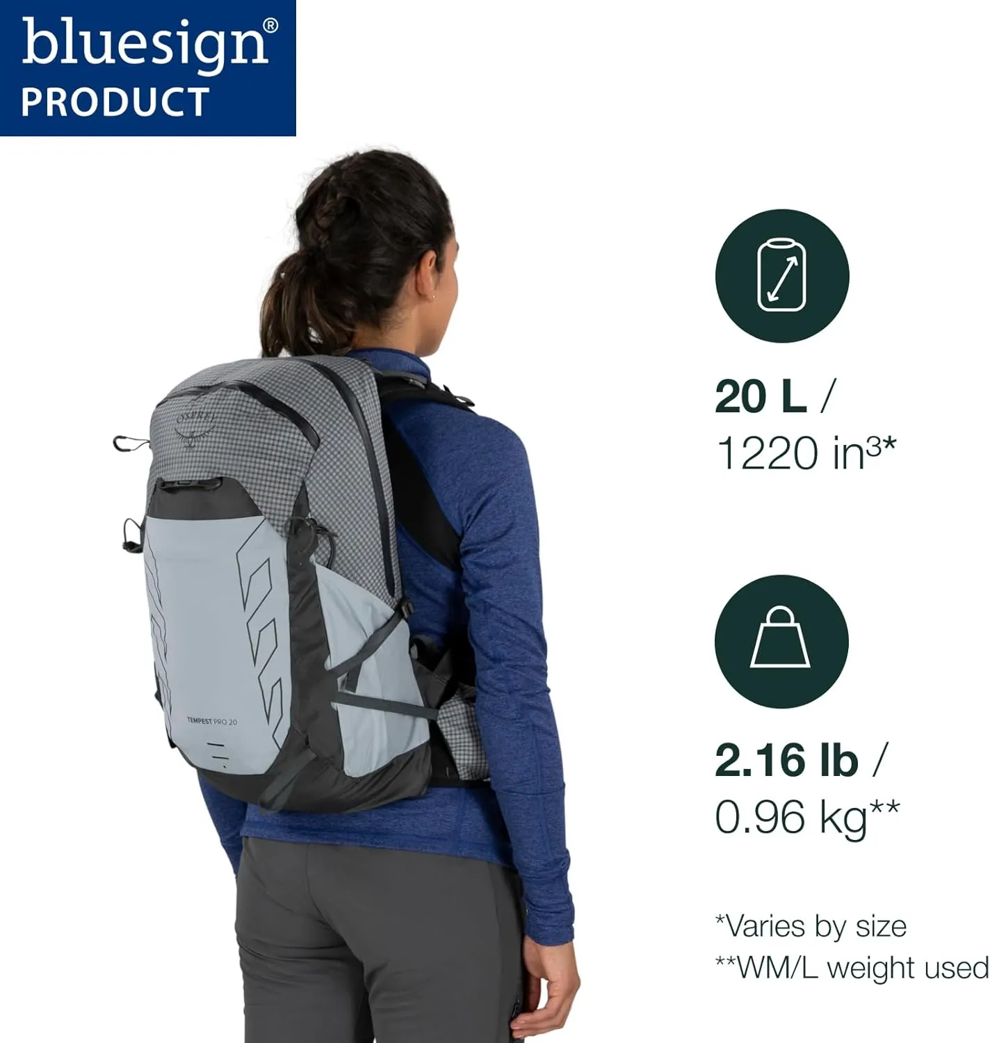 Osprey Tempest Pro 20L Women's Hiking Backpack with Hipbelt, Mars Orange