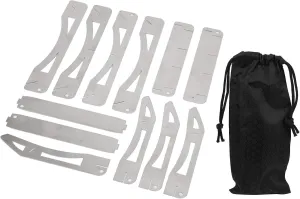 Outdoor Card Type Barbecue Stand, Camping Cookware Holder Portable Picnic Folding Rack Can Be Taken Apart To Put the Pot for Heat Insulation Convenient Cooking Equipment for Outdoor Activities