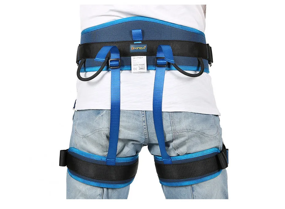 Outdoor Climbing Harness durable and adjustable for rock climbing, mountaineering