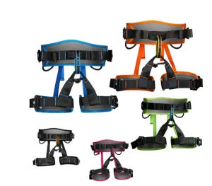 Outdoor Climbing Harness durable and adjustable for rock climbing, mountaineering