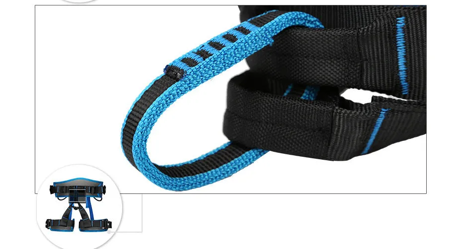 Outdoor Climbing Harness durable and adjustable for rock climbing, mountaineering