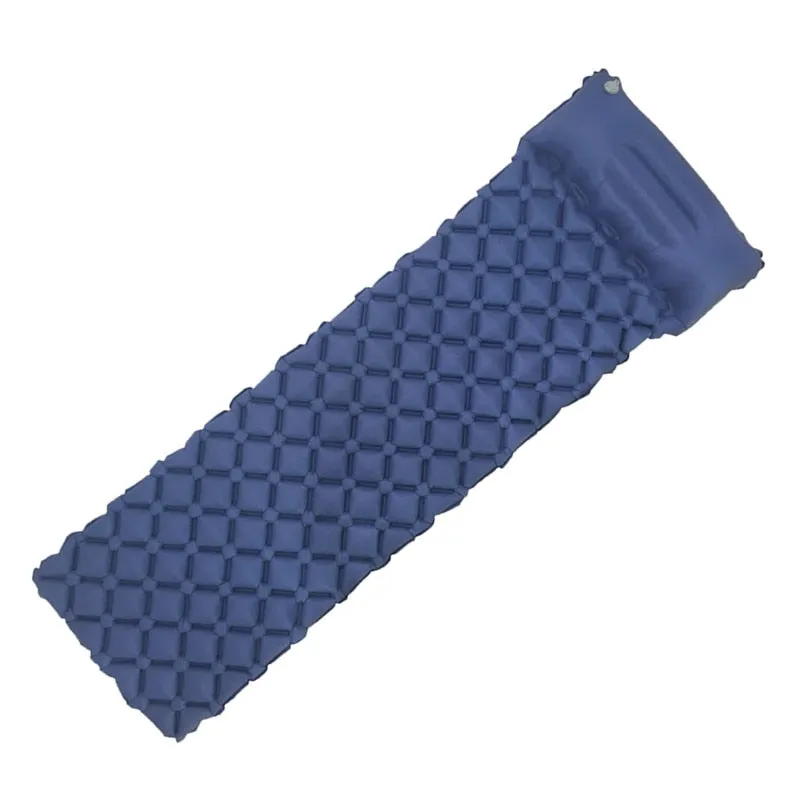 Outdoor Inflatable Sleeping Pad Inflatable Air Cushion Camping Mat with Pillow Air Mattress Sleeping