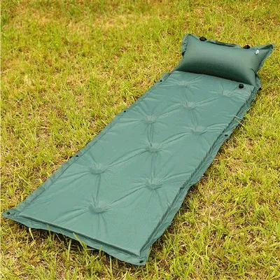 Outdoor single person automatic inflatable bed moisture-proof pad splicing inflatable pad camping supplies