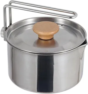 Outdoor Tourism Cookware High Temperatures Handle Coffees Teapot for Boiling Water and Soup