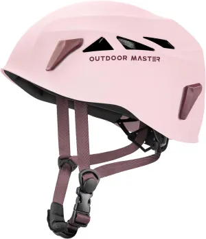 OutdoorMaster Climbing Helmet Rock Rescue Helmet Adjustable Lightweight Mountaineering Hiking Caving Helmet Adults Work Safety Helmet