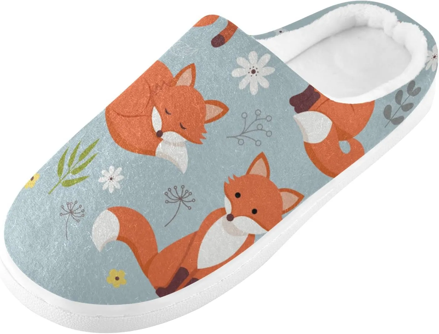 Oyihfvs Unisex Memory Foam Warm Slippers Comfort Soft Casual Shoes for Indoor Outdoor S-XXXL