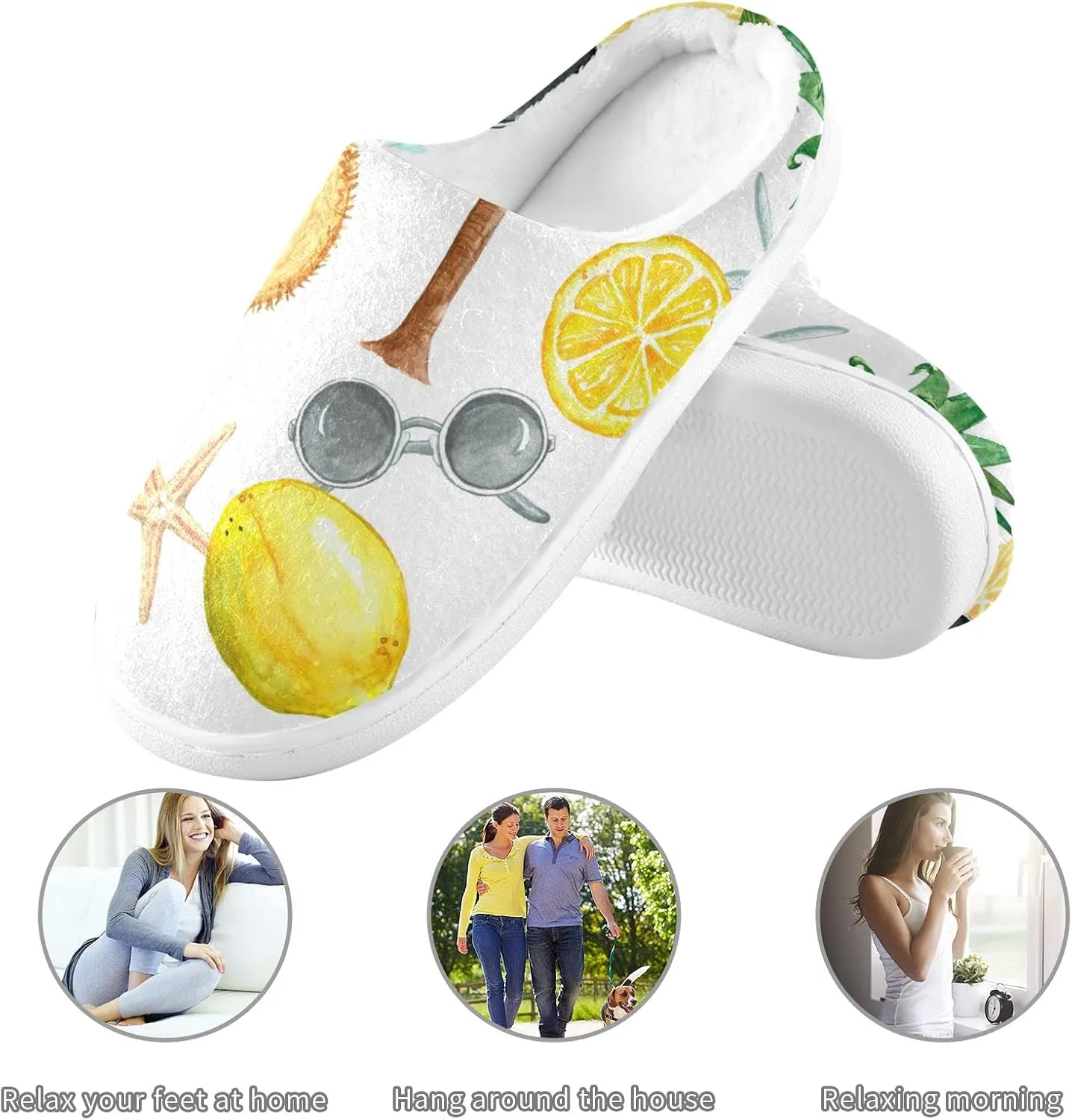 Oyihfvs Unisex Memory Foam Warm Slippers Comfort Soft Casual Shoes for Indoor Outdoor S-XXXL