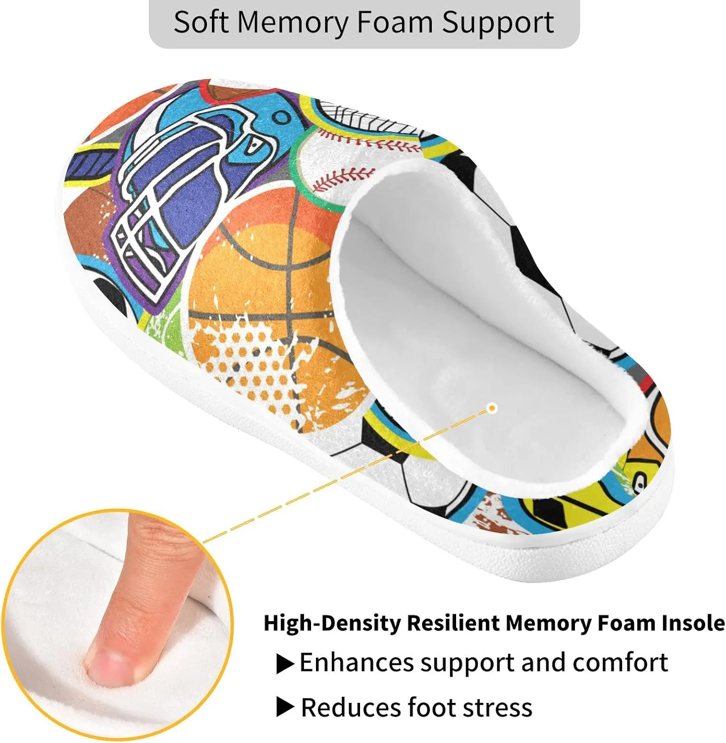 Oyihfvs Unisex Memory Foam Warm Slippers Comfort Soft Casual Shoes for Indoor Outdoor S-XXXL