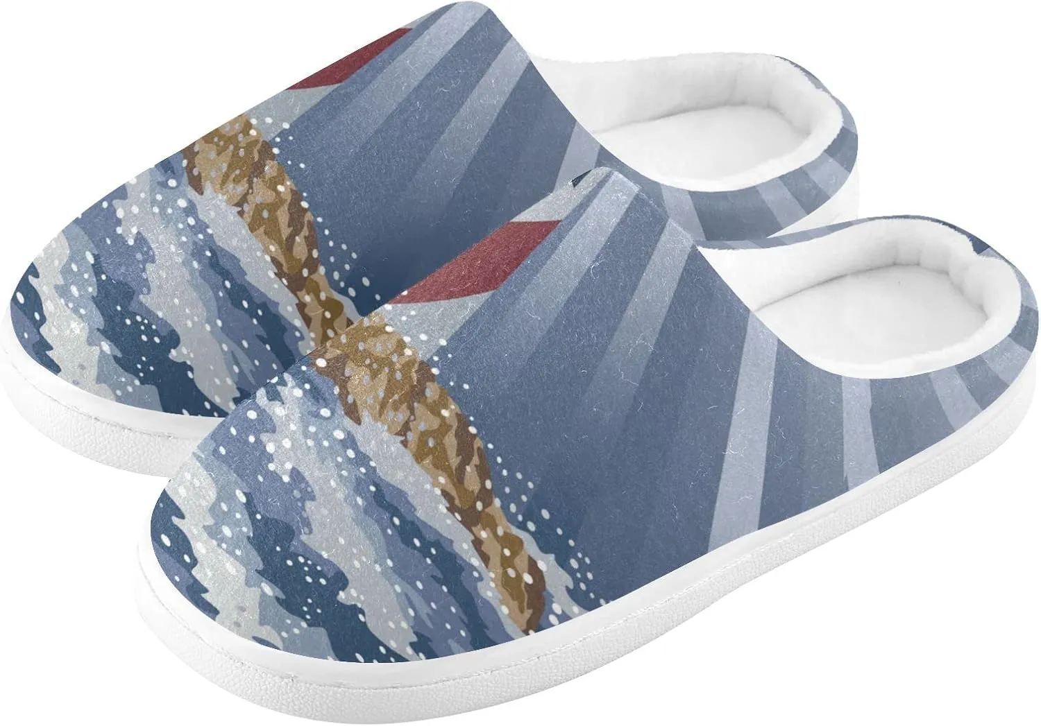 Oyihfvs Unisex Memory Foam Warm Slippers Comfort Soft Casual Shoes for Indoor Outdoor S-XXXL