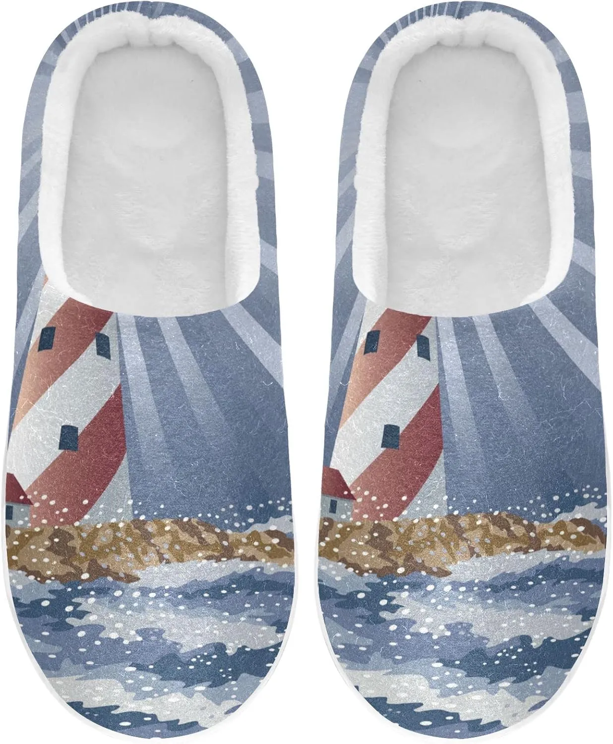 Oyihfvs Unisex Memory Foam Warm Slippers Comfort Soft Casual Shoes for Indoor Outdoor S-XXXL