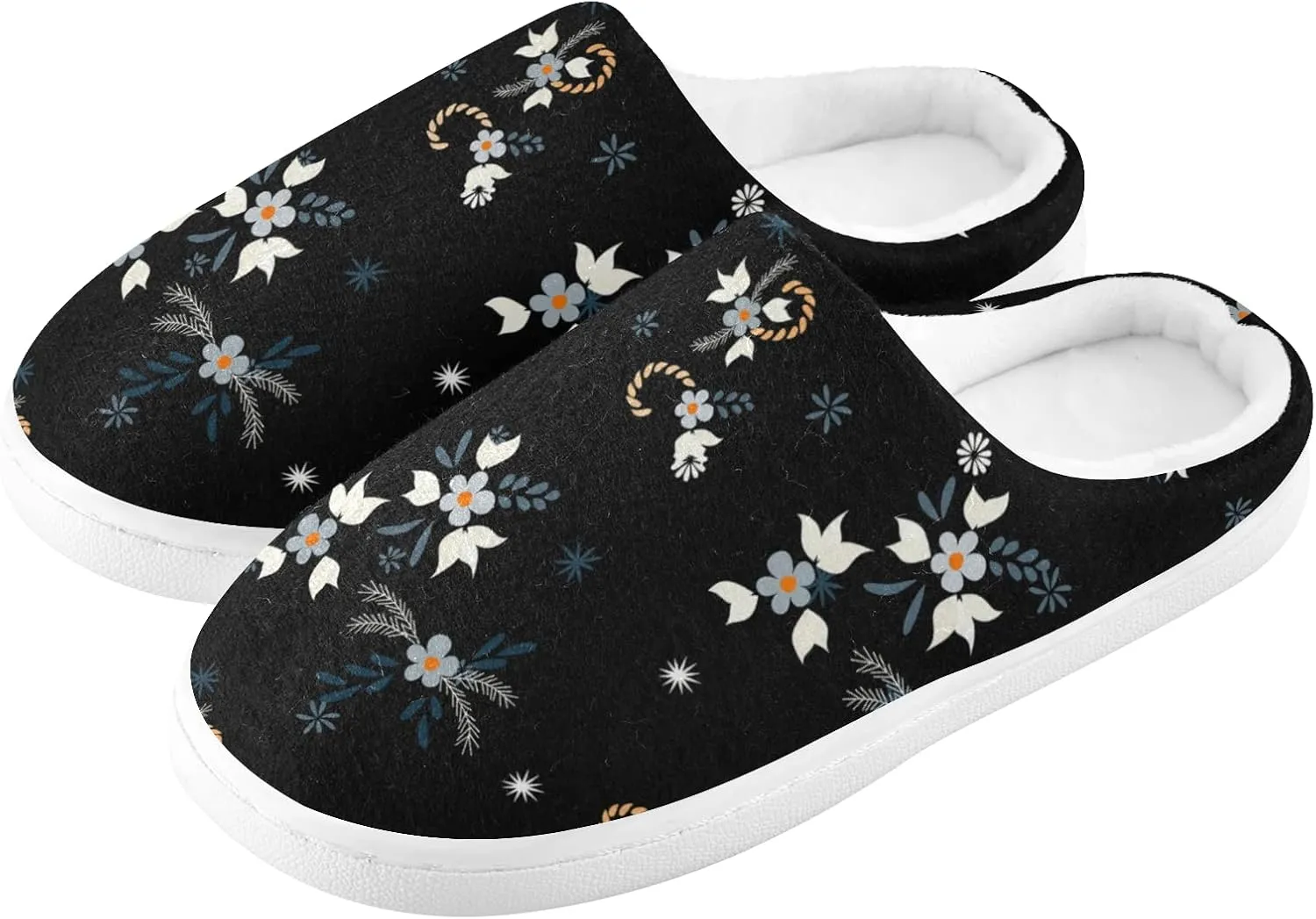 Oyihfvs Unisex Memory Foam Warm Slippers Comfort Soft Casual Shoes for Indoor Outdoor S-XXXL