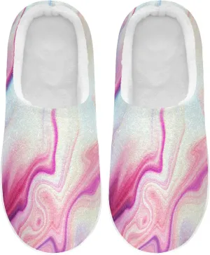 Oyihfvs Unisex Memory Foam Warm Slippers Comfort Soft Casual Shoes for Indoor Outdoor S-XXXL