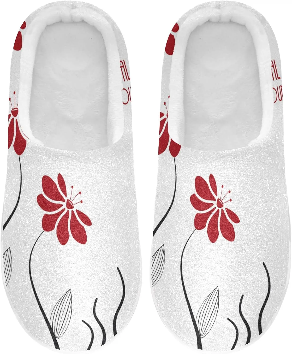 Oyihfvs Unisex Memory Foam Warm Slippers Comfort Soft Casual Shoes for Indoor Outdoor S-XXXL