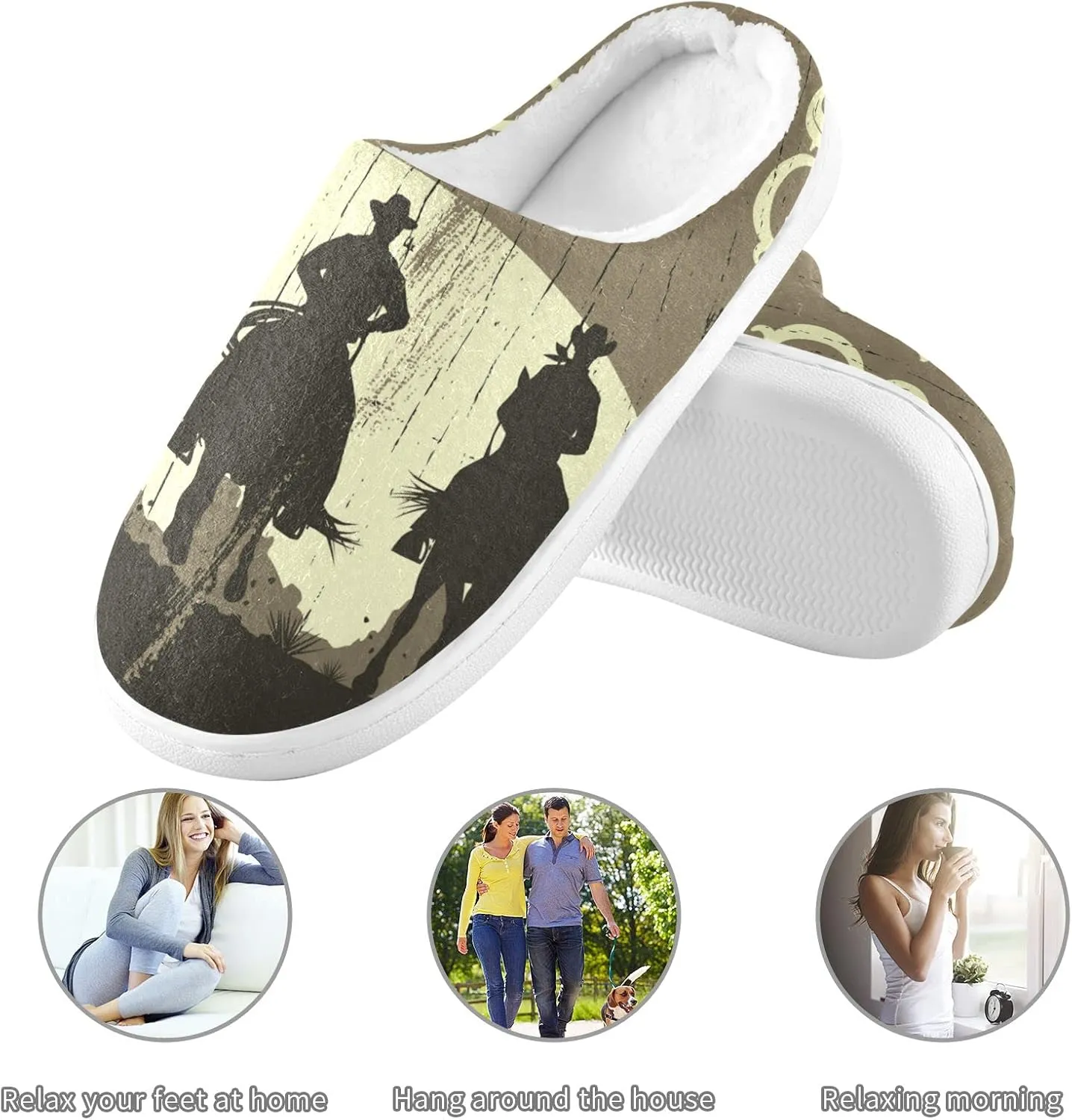 Oyihfvs Unisex Memory Foam Warm Slippers Comfort Soft Casual Shoes for Indoor Outdoor S-XXXL